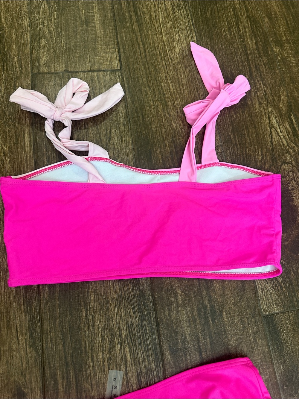 Women’s Two-Piece Colorblock Bikini - Pink - Picture 3 of 4